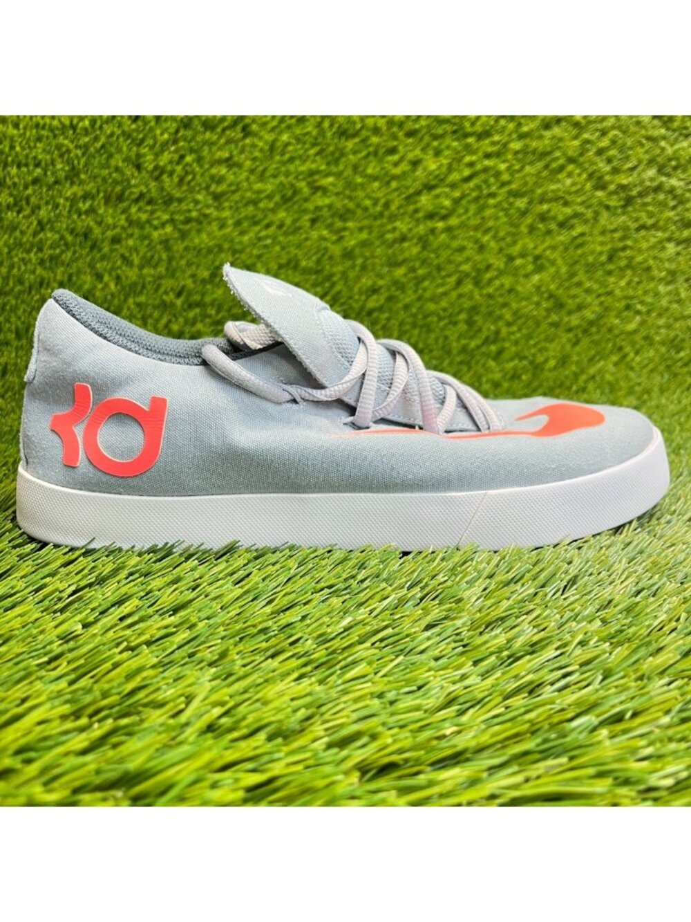 Nike KD Vulc Girls Size 7Y Gray Pink Athletic Running Walking Shoes Sneakers